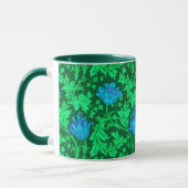 William Morris Anemone, Emerald Green en Blue Mok (Links)