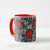 William Morris Anemone, Grey / Grey / Mug rouge (Devant gauche)