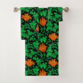 William Morris Anemone, orange, vert et noir (En situation)