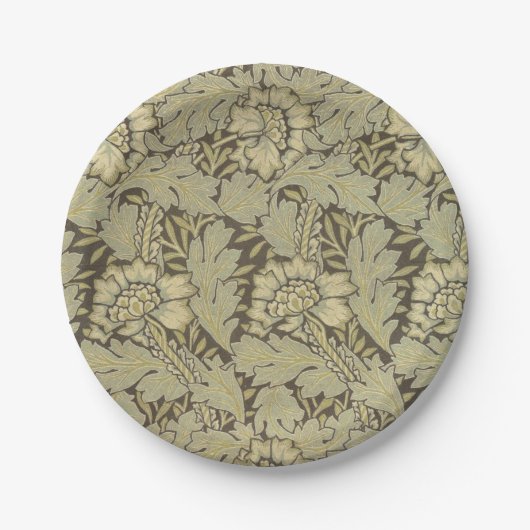 William Morris Anemone Pattern Papieren Bordje (Voorkant)