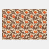 William Morris Anemone, Rust, Goud, Zwart Inpakpapier Vel (Voorkant)