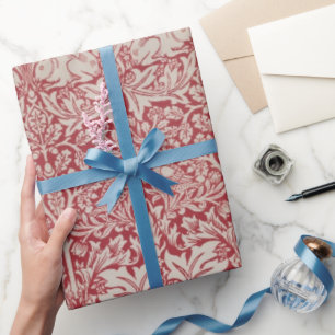 William Morris  Animals Birds Rabbits Pink Cadeaupapier