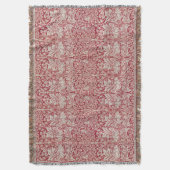 William Morris  Animals Birds Rabbits Pink Deken (Voorkant Verticaal)