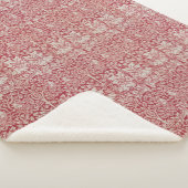 William Morris  Animals Birds Rabbits Pink Sherpa Deken (3/4)