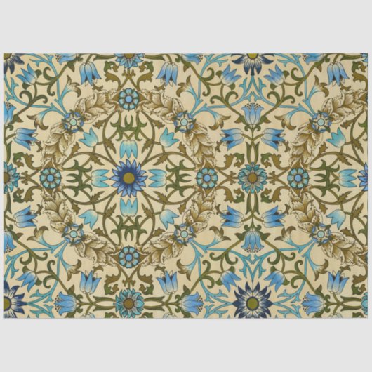 William Morris - Antiek 1873 Vine & Flower Pattern Tissuepapier (Voorkant)