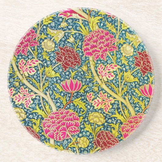 William Morris, Antiek Cray Design Ronde Onderzett Zandsteen Onderzetter (Voorkant)