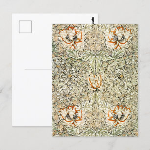 William Morris Antiek Honeysuckle Floral Classic Briefkaart