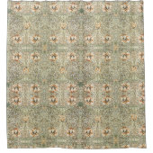 William Morris Antiek Honeysuckle Floral Classic Douchegordijn (Voorkant)