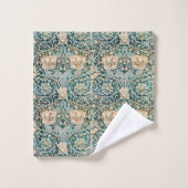 William Morris Antiek Honeysuckle Floral Pattern Bad Handdoek (Wasdoekje)