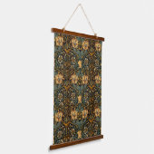 William Morris Antiek Honeysuckle Floral Pattern Hangend Wandkleed (Gebogen)