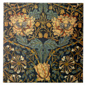 William Morris Antiek Honeysuckle Floral Pattern Tegeltje (Voorkant)