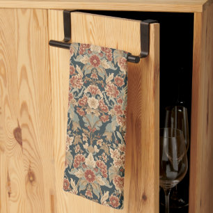 William Morris Antiek Honeysuckle Floral Pattern Theedoek