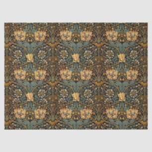 William Morris Antiek Honeysuckle Floral Pattern Tissuepapier