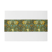 William Morris Antiek Honeysuckle Floral Pattern Uitnodigingen Wikkel (Achterkant Voorbeeld)