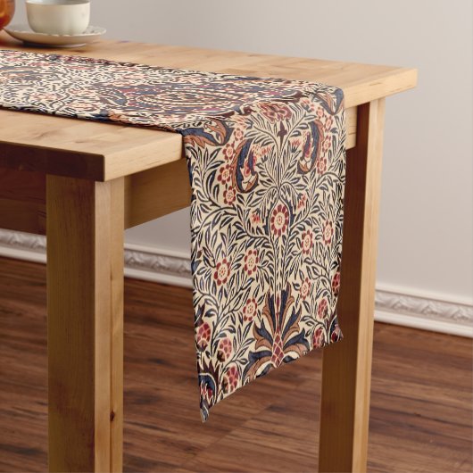 William Morris Antiek Pomegranate Pattern Korte Tafelloper (Voorbeeld)