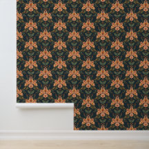 William Morris Antieke Kamperfoelie Bloempatroon