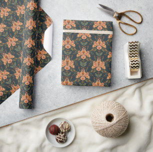 William Morris Antieke Kamperfoelie Bloempatroon Cadeaupapier