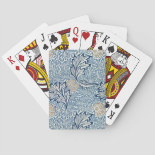 William Morris Apple Bloem Bloemstuk Ontwerp Pokerkaarten