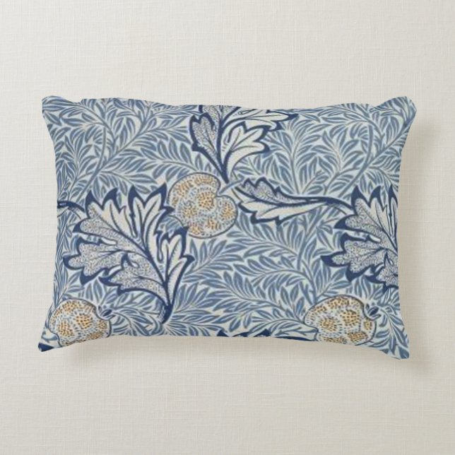 William Morris Apple Flower Floral Design Accent Kussen (Achterkant)
