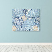William Morris Apple Flower Floral Design Canvas Afdruk (Insitu (Houten vloer))