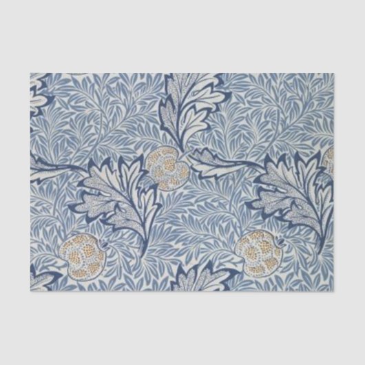 William Morris Apple Flower Floral Design Tissuepapier (Voorkant)