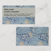 William Morris Apple Flower Floral Design Visitekaartje (Voorkant / Achterkant)