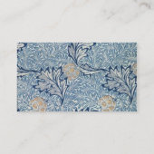 William Morris Apple Flower Floral Design Visitekaartje (Achterkant)