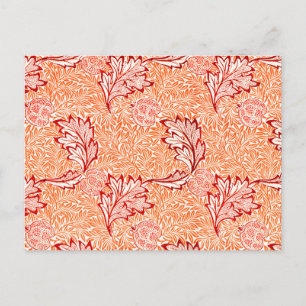 William Morris Apples en Acanthus Leaves Pattern Briefkaart