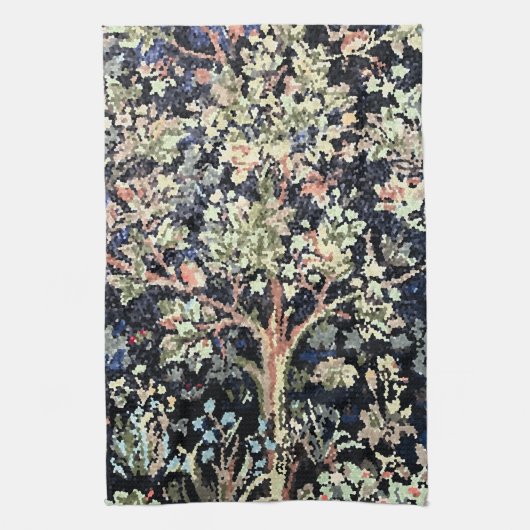 William Morris Arbre de vie Serviettes de cuisine (Vertical)