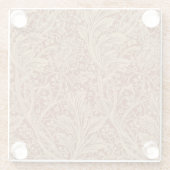 William Morris Arcadia bloementuin klassieker Glazen Onderzetter (Achterkant)