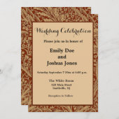 William Morris Arcadia bloementuin klassieker Kaart (Voorkant / Achterkant)