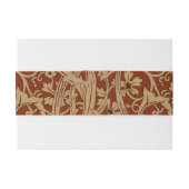 William Morris Arcadia bloementuin klassieker Uitnodigingen Wikkel (Achterkant Voorbeeld)