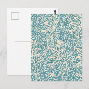 William Morris Arcadia Floral Pattern Briefkaart