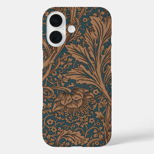 William Morris Arcadia Floral Pattern Classic Case-Mate iPhone Case (Achterkant)