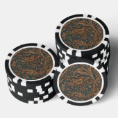 William Morris Arcadia Floral Pattern Classic Poker Chips (Opstapeling)