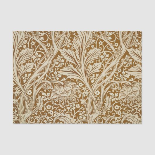 William Morris Arcadia Floral Pattern Classic Tissuepapier (Voorkant)