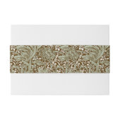 William Morris Arcadia Floral Pattern Classic Uitnodigingen Wikkel (Achterkant Voorbeeld)