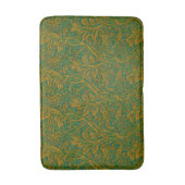 William Morris Arcadia Floral Pattern Green Golden Badmat (Voorkant Verticaal)