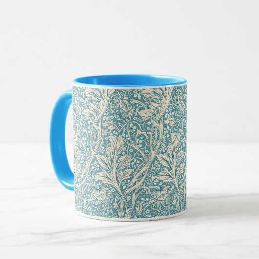 William Morris Arcadia Floral Pattern Mok (Voorkant links)