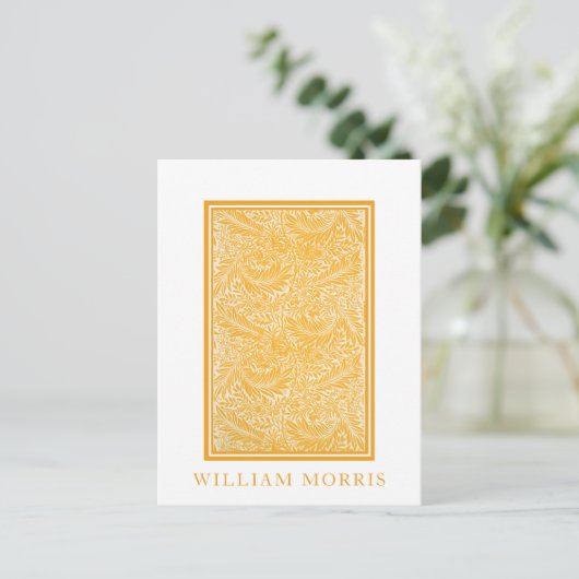 William Morris, Arcadia Geel Bladgroen Briefkaart (Staand voorkant)