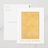 William Morris, Arcadia Geel Bladgroen Briefkaart (Voorkant / Achterkant)