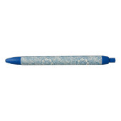 William Morris - Art Nouveau Blue Marigold Zwarte Inkt Pen (Voorkant)