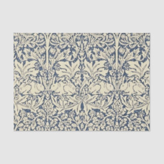 William Morris, art nouveau, patroon, grijs, natuu Tissuepapier