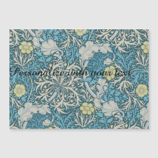 William Morris, art nouveau Patroon, zeewier, blau