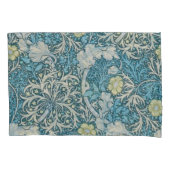William Morris, art nouveau Patroon, zeewier, blau Kussensloop (Voorkant)