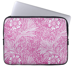 William Morris - Art Nouveau Pink Marigold Laptop Sleeve