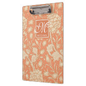 William Morris - Art Nouveau Wild Tulips Monogram Klembord (Links)