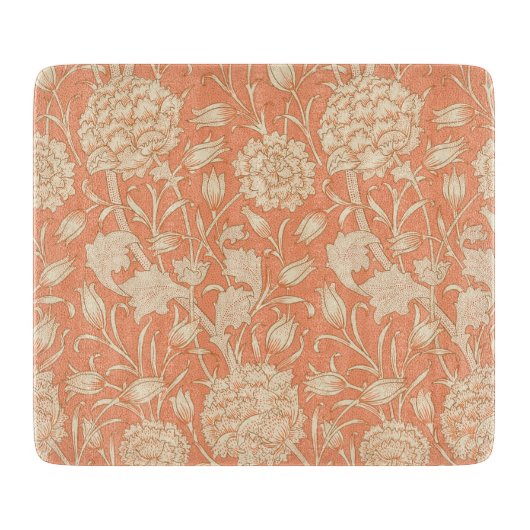 William Morris - Art Nouveau Wild Tulips - Peach Snijplank (Voorkant)