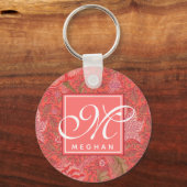 William Morris - Art Nouveau Windrush Monogrammed Sleutelhanger (Achterkant)