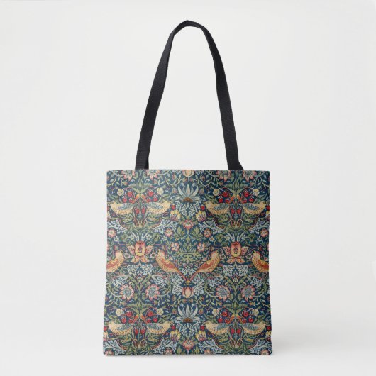 William Morris Art Strawberry Thief Canvas tas (Voorkant)